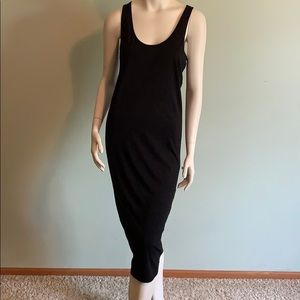 Once worn racerback midi black dress